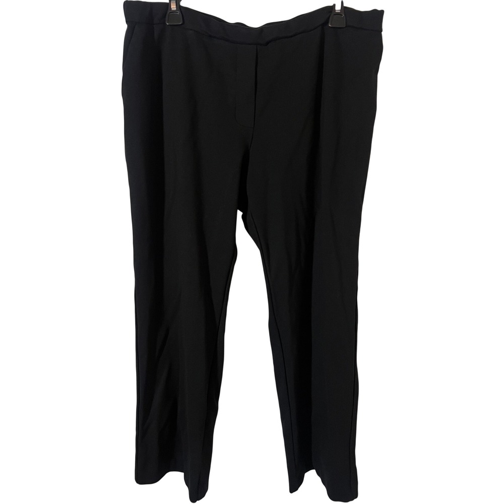 Jules & Leopold Dress Pants XL Minimalist Straight Leg Black Slacks Pull On